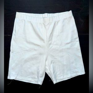 White Biker Shorts